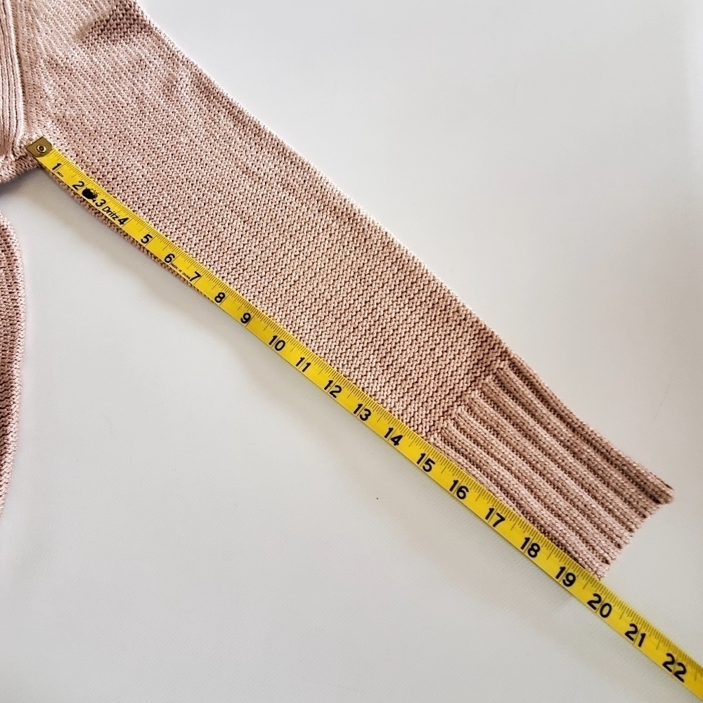 Calvin Klein Knit Long Sleeve Sweater Blush Size M - Picture 10 of 10